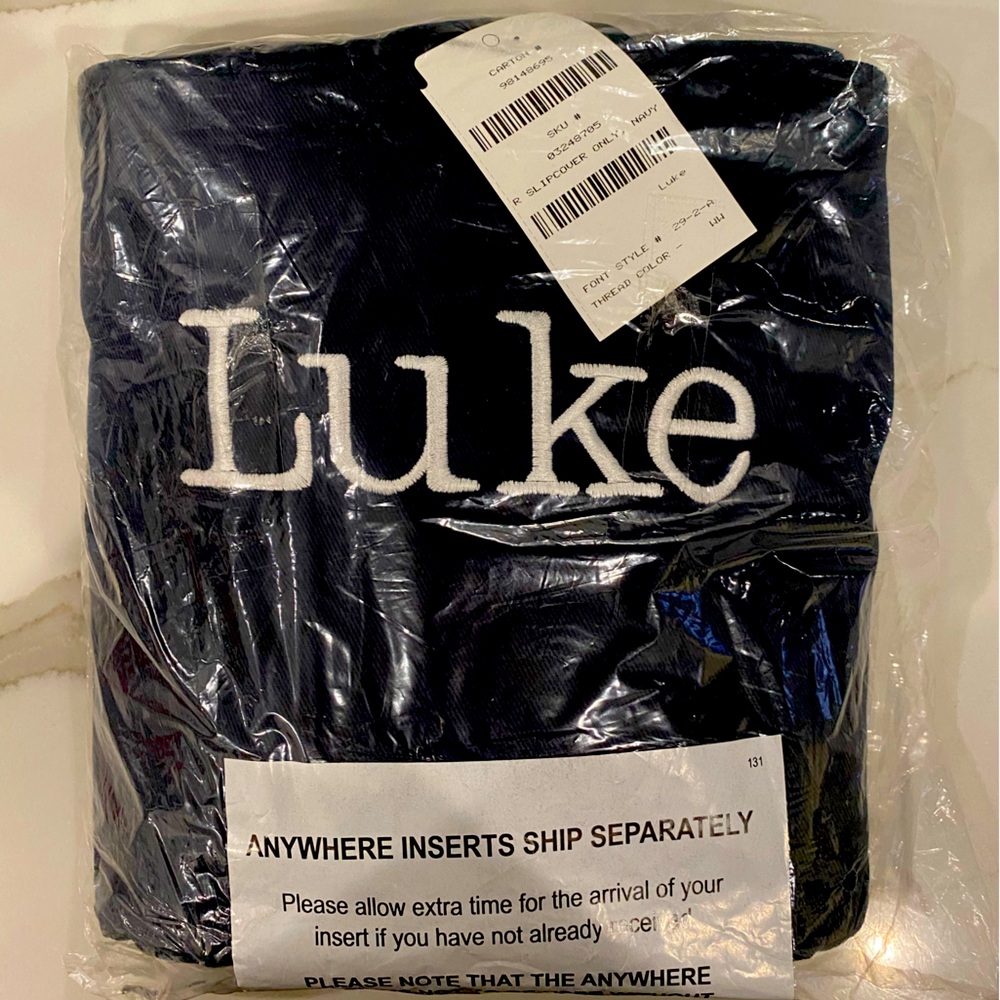 Pottery Barn Kids Chair Slip Cover - “LUKE”